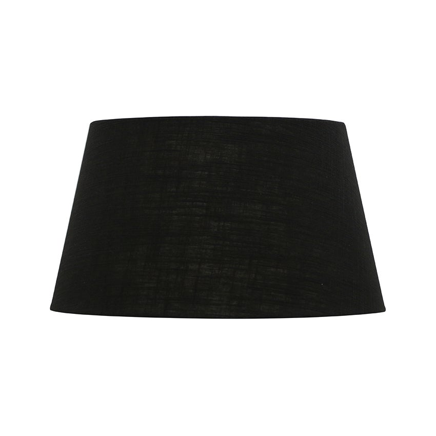 BLACK 46CM TAPERED DRUM LAMPSHADE Product CC Interiors   Sh0012 01 